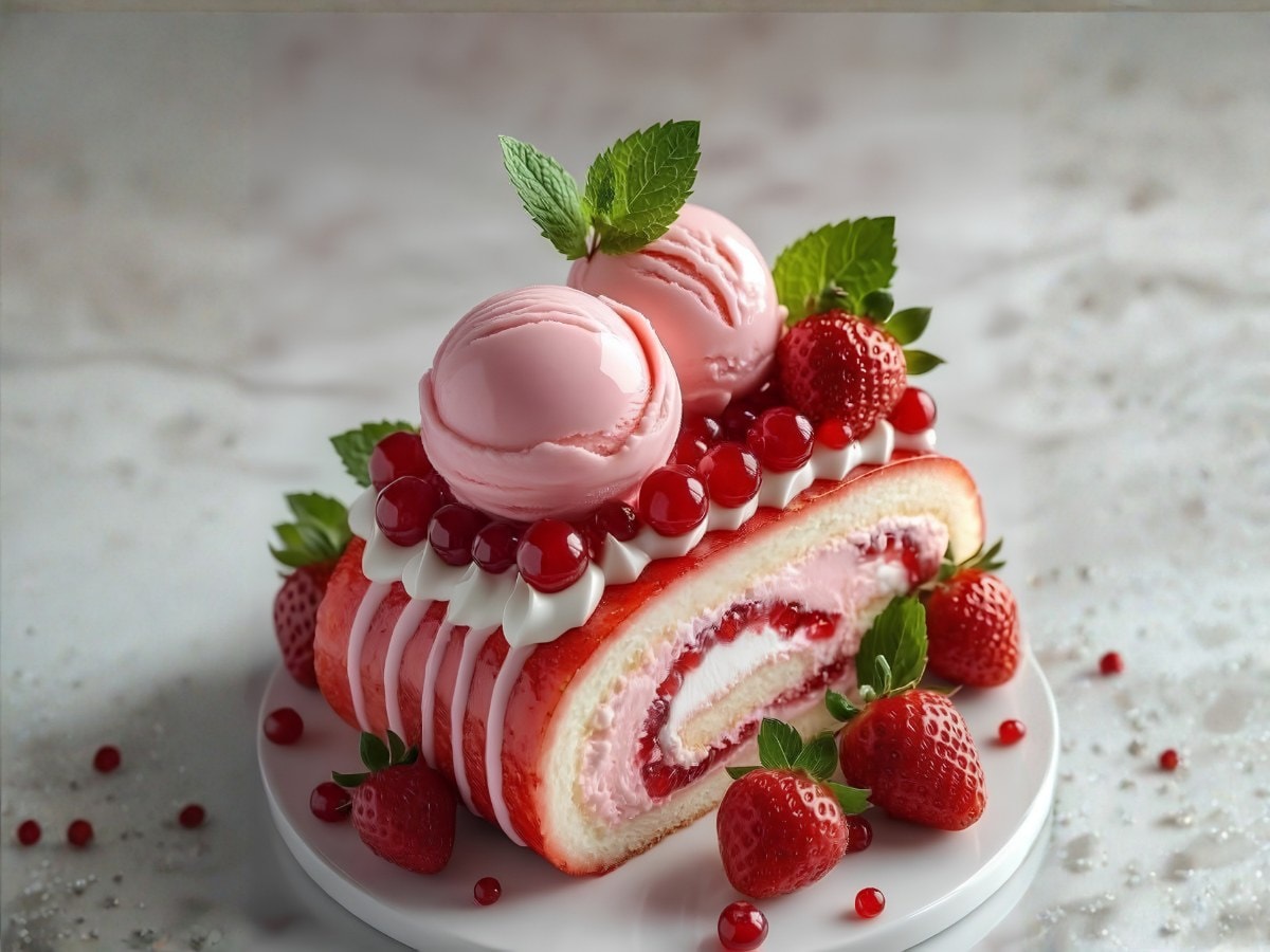 Strawberry Shortcake Roll